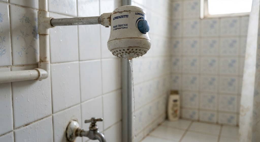 Pressão da água em prédios antigos